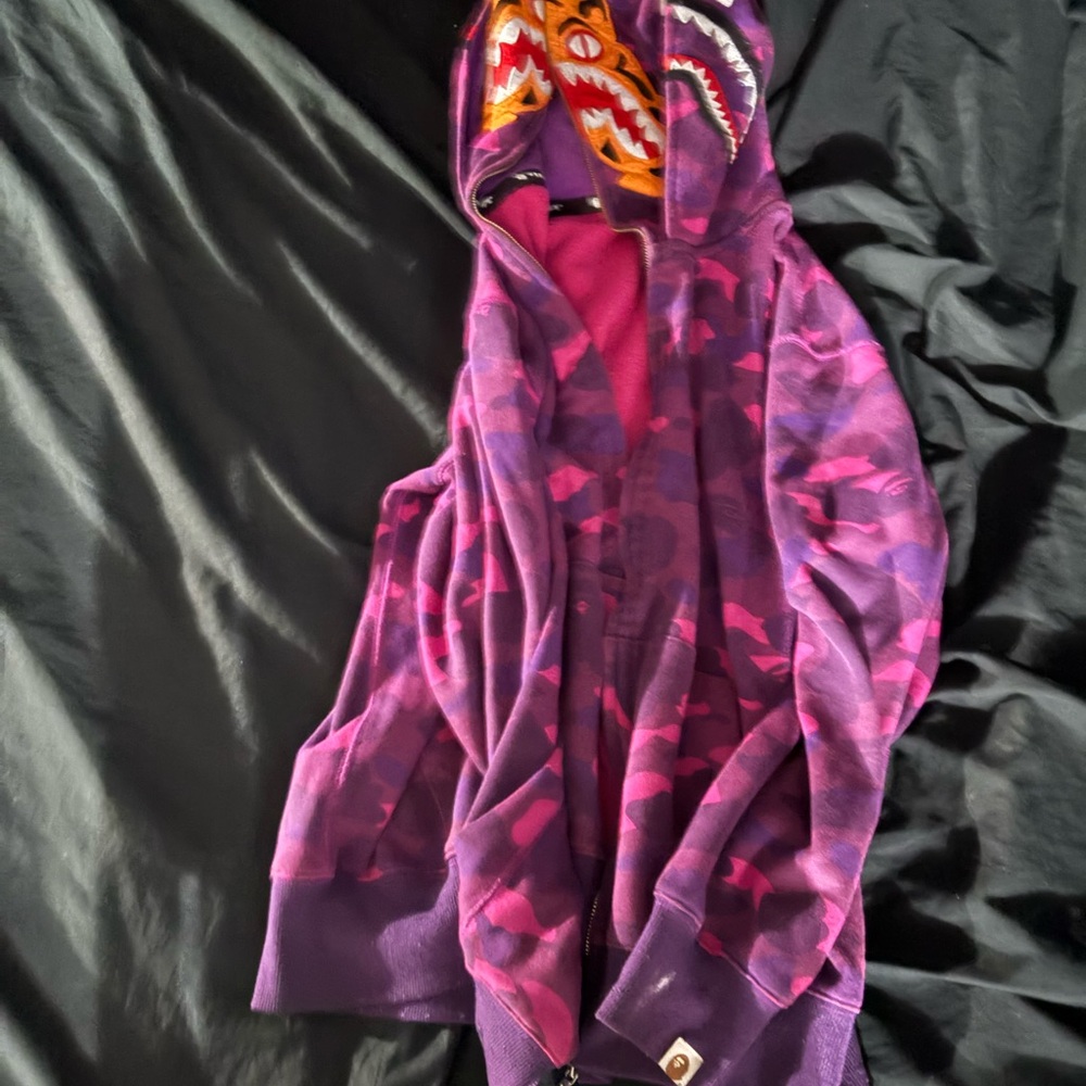 Kids Purple Camo Hoodie